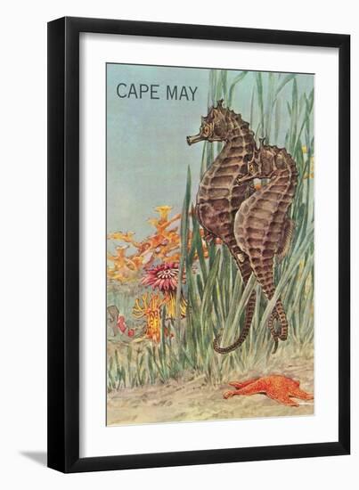 Seahorses, Cape May-null-Framed Art Print