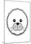 Seal - Animaru Cartoon Animal Print-Animaru-Mounted Giclee Print
