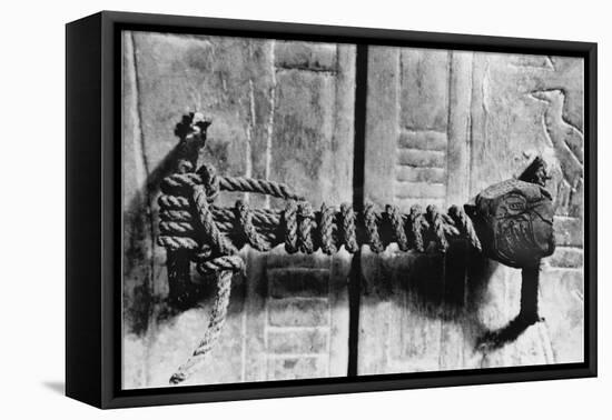 Seal at the Door to the Tomb of Tutankhamun-null-Framed Stretched Canvas