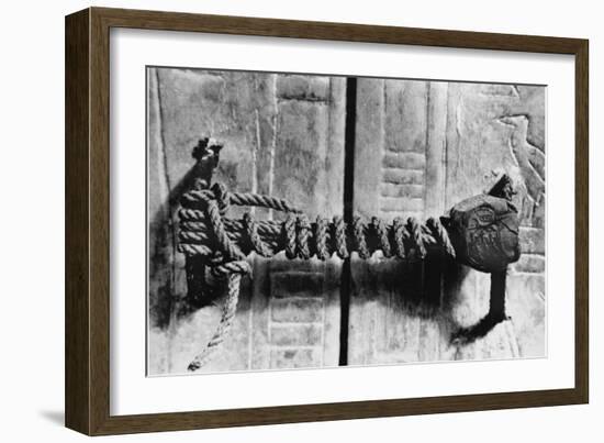 Seal at the Door to the Tomb of Tutankhamun-null-Framed Photographic Print