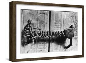 Seal at the Door to the Tomb of Tutankhamun-null-Framed Photographic Print