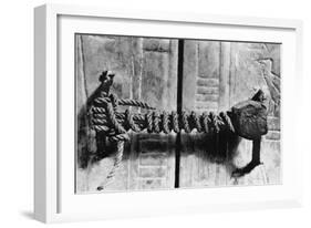 Seal at the Door to the Tomb of Tutankhamun-null-Framed Photographic Print