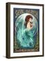 Seal Beach, California - Mermaid-Lantern Press-Framed Art Print