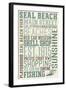 Seal Beach, California - Typography-Lantern Press-Framed Art Print