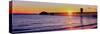 Seal Beach Pier at Sunset, Seal Beach, Orange County, California, USA-null-Stretched Canvas