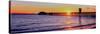 Seal Beach Pier at Sunset, Seal Beach, Orange County, California, USA-null-Stretched Canvas