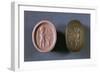 Seal Depicting Male Figure in Front of Votive Altar-null-Framed Giclee Print