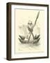 Seal Fisherman with His Balsero, Type of the Pacific Coast-Édouard Riou-Framed Giclee Print