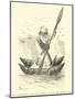 Seal Fisherman with His Balsero, Type of the Pacific Coast-Édouard Riou-Mounted Giclee Print