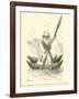 Seal Fisherman with His Balsero, Type of the Pacific Coast-Édouard Riou-Framed Giclee Print