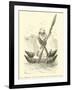 Seal Fisherman with His Balsero, Type of the Pacific Coast-Édouard Riou-Framed Giclee Print