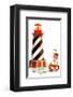 Seal Harbor Light-Lisa Danielle-Framed Art Print