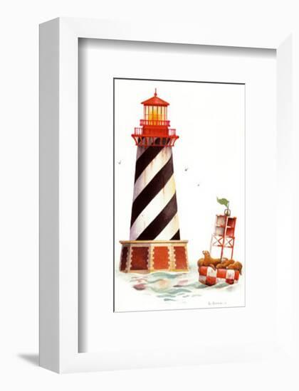 Seal Harbor Light-Lisa Danielle-Framed Art Print