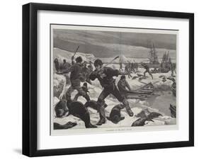 Seal-Hunting in the Arctic Regions-William Heysham Overend-Framed Giclee Print