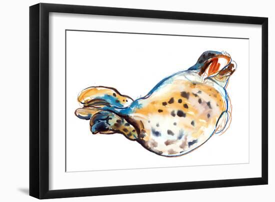 Seal No Evil, 2022 (mixed media on paper)-Mark Adlington-Framed Giclee Print