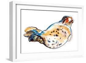 Seal No Evil, 2022 (mixed media on paper)-Mark Adlington-Framed Giclee Print