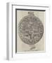 Seal of Battle Abbey, Reverse-null-Framed Giclee Print