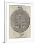 Seal of Battle Abbey, Reverse-null-Framed Giclee Print