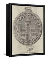 Seal of Battle Abbey, Reverse-null-Framed Stretched Canvas