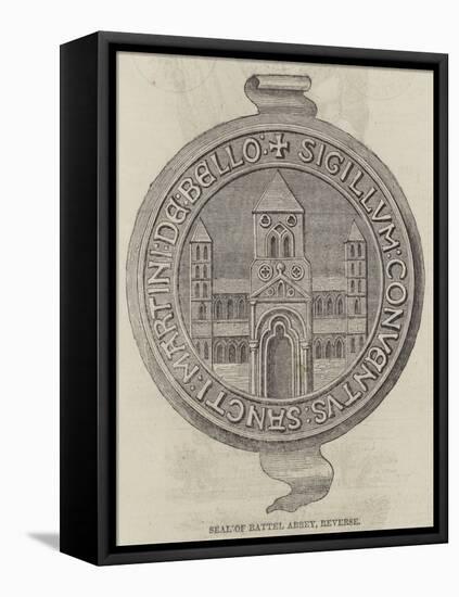 Seal of Battle Abbey, Reverse-null-Framed Stretched Canvas