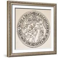 Seal of Louth Grammar School, 1552-null-Framed Giclee Print