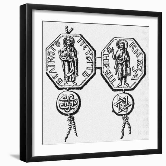 Seal of the Prince Ivan I Kalita (Drawin), 1813-null-Framed Giclee Print