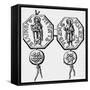 Seal of the Prince Ivan I Kalita (Drawin), 1813-null-Framed Stretched Canvas