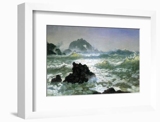 Seal Rock, California-Albert Bierstadt-Framed Premium Giclee Print