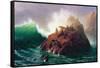 Seal Rock, California-Albert Bierstadt-Framed Stretched Canvas