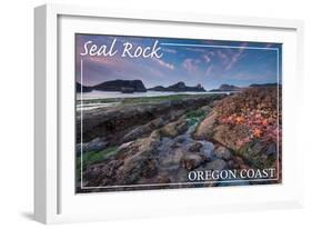 Seal Rock, Oregon Coast-Lantern Press-Framed Art Print