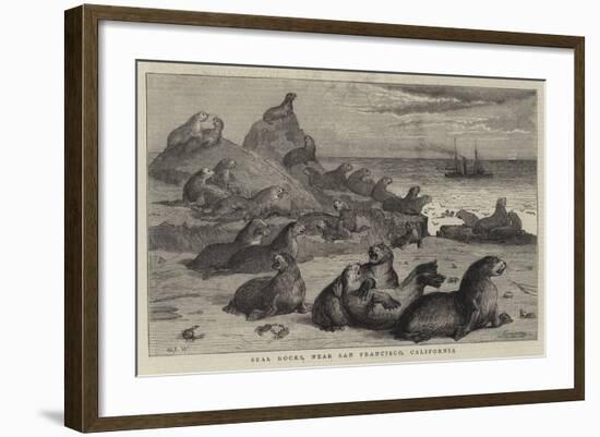 Seal Rocks, Near San Francisco, California-Samuel Edmund Waller-Framed Giclee Print