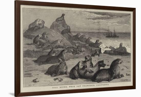 Seal Rocks, Near San Francisco, California-Samuel Edmund Waller-Framed Giclee Print