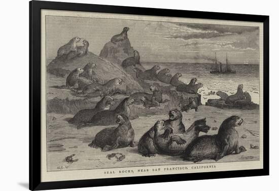 Seal Rocks, Near San Francisco, California-Samuel Edmund Waller-Framed Giclee Print