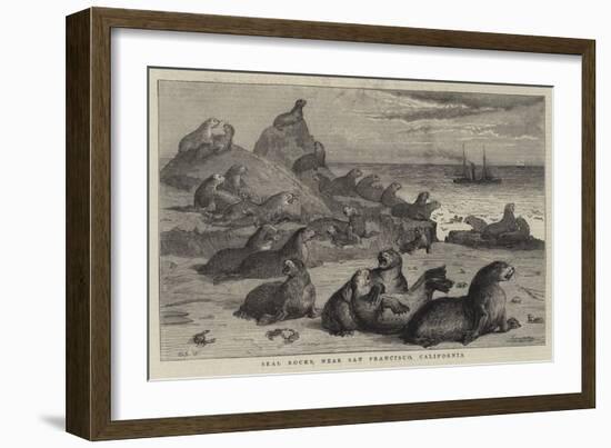 Seal Rocks, Near San Francisco, California-Samuel Edmund Waller-Framed Giclee Print