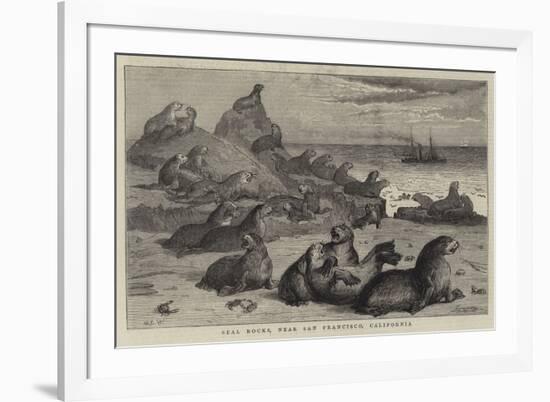 Seal Rocks, Near San Francisco, California-Samuel Edmund Waller-Framed Premium Giclee Print