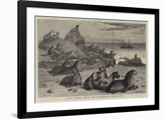 Seal Rocks, Near San Francisco, California-Samuel Edmund Waller-Framed Premium Giclee Print