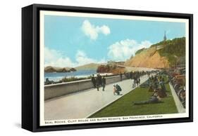 Seal Rocks, Sutro Heights, San Francisco, California-null-Framed Stretched Canvas