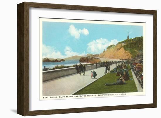 Seal Rocks, Sutro Heights, San Francisco, California-null-Framed Art Print