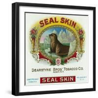 Seal Skin Brand Cigar Box Label-Lantern Press-Framed Art Print