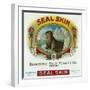 Seal Skin Brand Cigar Box Label-Lantern Press-Framed Art Print
