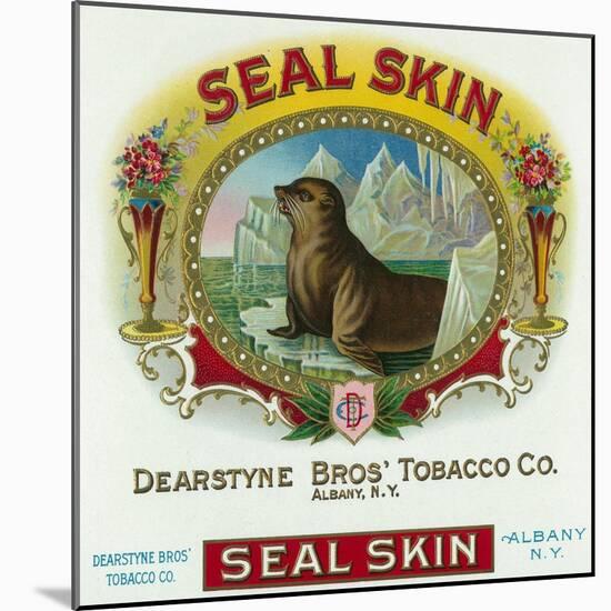 Seal Skin Brand Cigar Box Label-Lantern Press-Mounted Art Print