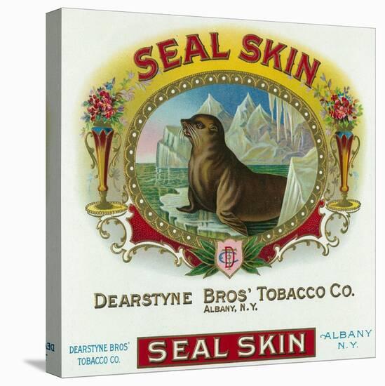Seal Skin Brand Cigar Box Label-Lantern Press-Stretched Canvas