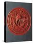 Seal with Hanseatic Cog, Sealing Wax-null-Stretched Canvas