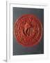 Seal with Hanseatic Cog, Sealing Wax-null-Framed Giclee Print