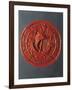 Seal with Hanseatic Cog, Sealing Wax-null-Framed Giclee Print