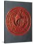 Seal with Hanseatic Cog, Sealing Wax-null-Stretched Canvas