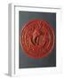 Seal with Hanseatic Cog, Sealing Wax-null-Framed Giclee Print