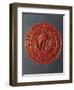 Seal with Hanseatic Cog, Sealing Wax-null-Framed Giclee Print