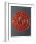 Seal with Hanseatic Cog, Sealing Wax-null-Framed Giclee Print