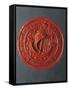 Seal with Hanseatic Cog, Sealing Wax-null-Framed Stretched Canvas